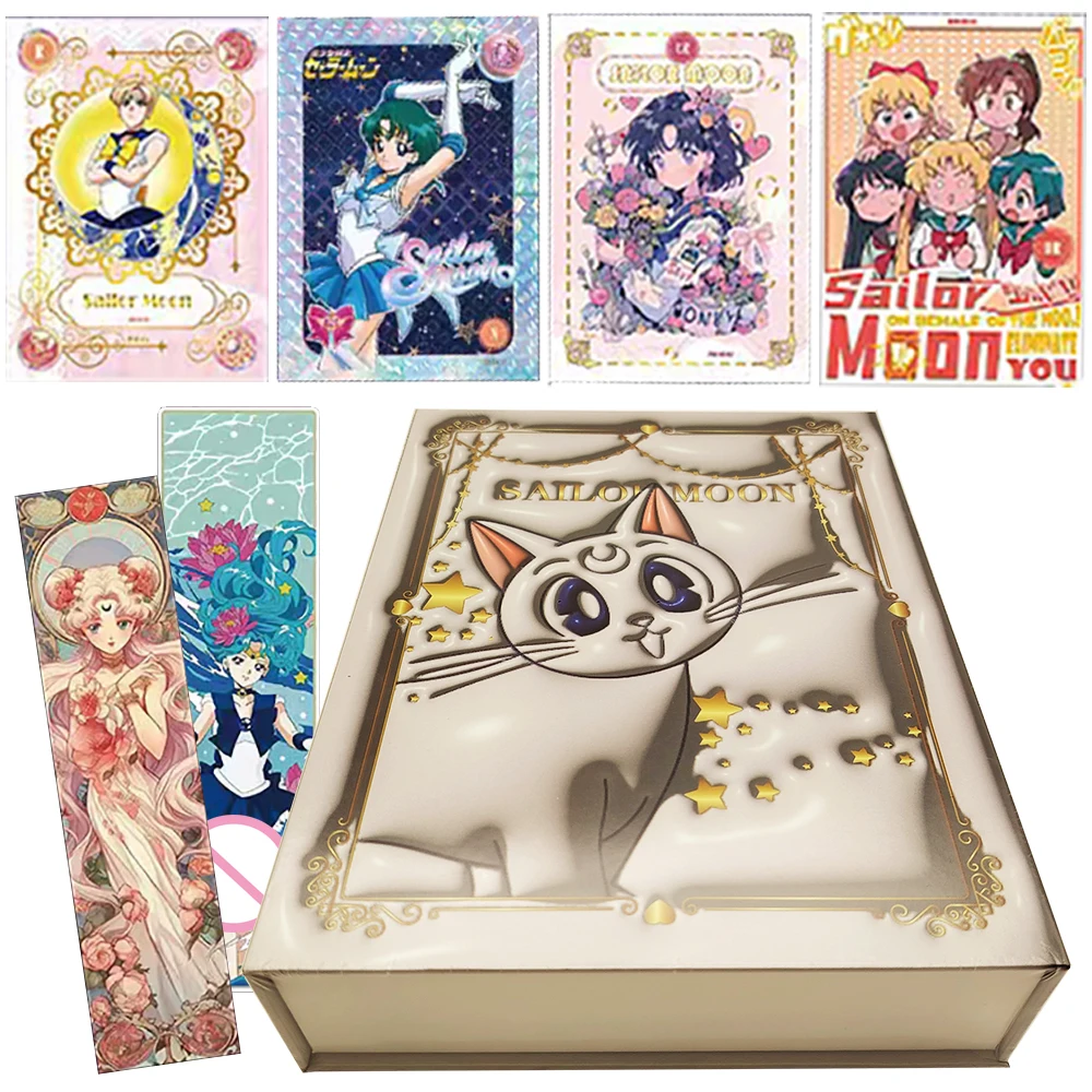 

Sailor Moon Collection Card Tsukino Usagi Hino Rei Popular Magic Anime Goddess Limited Bookmark Card Children's Precious Gifts