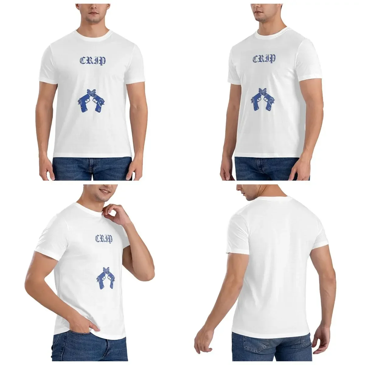 100% Cotton Crip Official Bagpack T-Shirt Men's Funny Oversized T Shirt Men Round Neck Summer Shirts Tops S-6XL