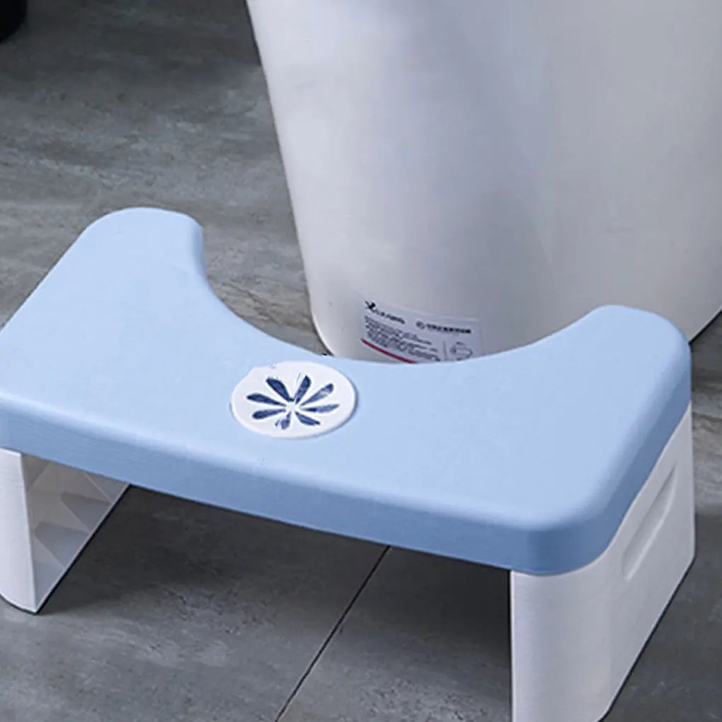 Folding Bathroom Stool Anti-slip Squatty Potty Removable Step Stool For Adult Constipation Children Older Toilet Step Foot Stool