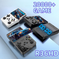 R36SHD Retro Handheld Video Game Console Linux System 3.5 Inch IPS Screen Handheld Video Player Built-in 20000+Games For PS1/GBA