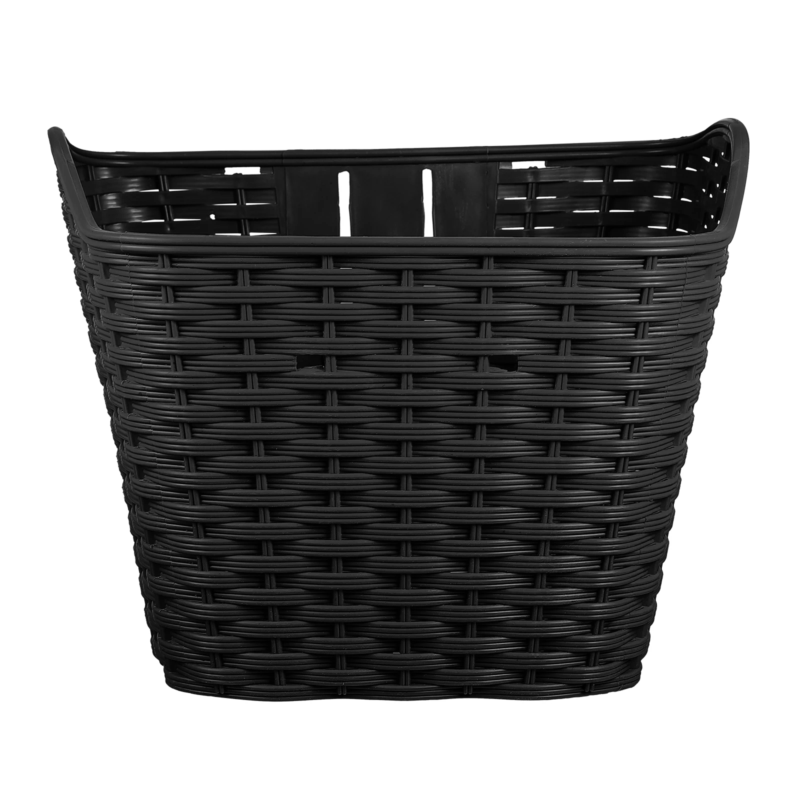 

Retro Bike Basket Durable Plastic Front Storage Container Long Lasting Use Fits Kids Bikes Cycling Accessories Braided Design