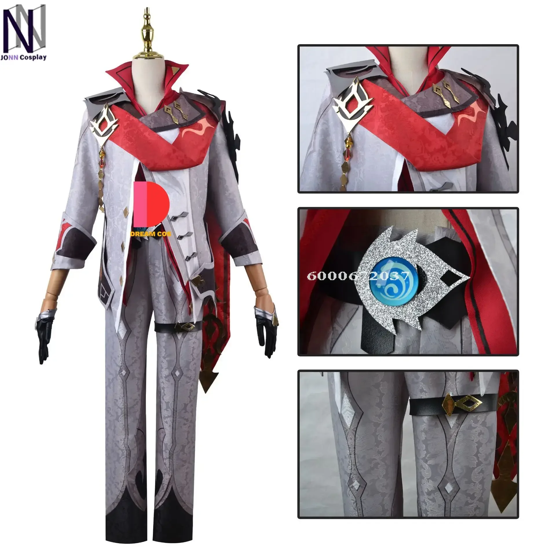 Genshin Impact Gioco Tartaglia Costume Cosplay Uomo Set completo con parrucca Childe Gioco di ruolo Vestito Halloween Anime Comic Con Party