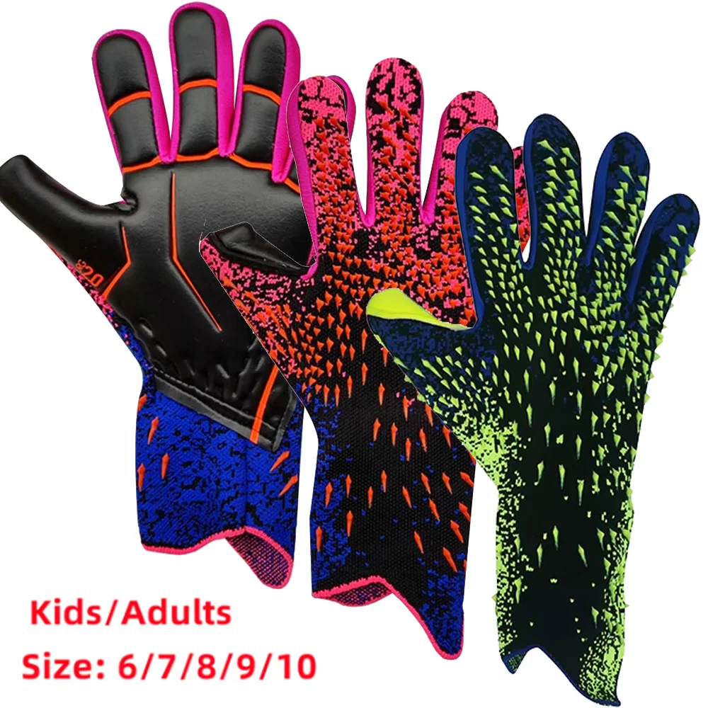 Professional Latex Goalkeeper Gloves Thickened Football Protection Adults Teenager Goalkeeper Soccer Goalie Football Gloves