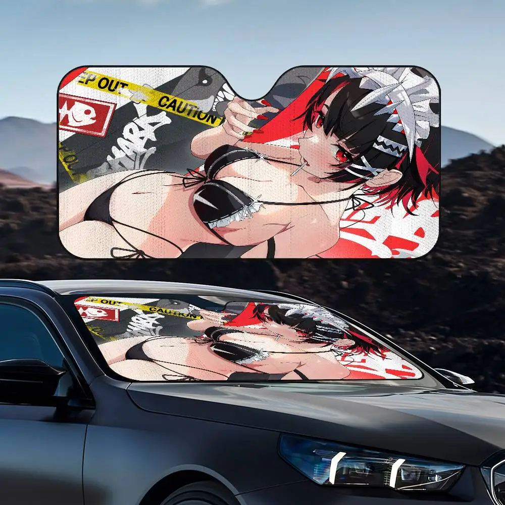 

Ellen Joe Zenless Zone Zero Sun Visor Foldable Universal Car Windshield Sun Shade UVProtection Heat Insulation Foldable Cover