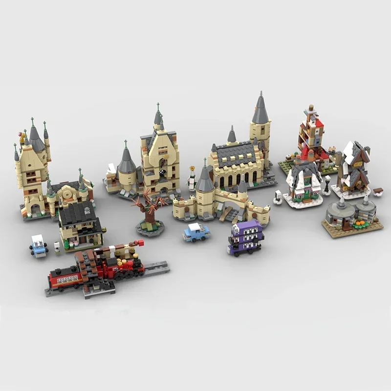 Magical School Movies Model Moc Building Bricks Mini Street View Collection Technology Blocks Gifts Christmas Toys DIY Assembly