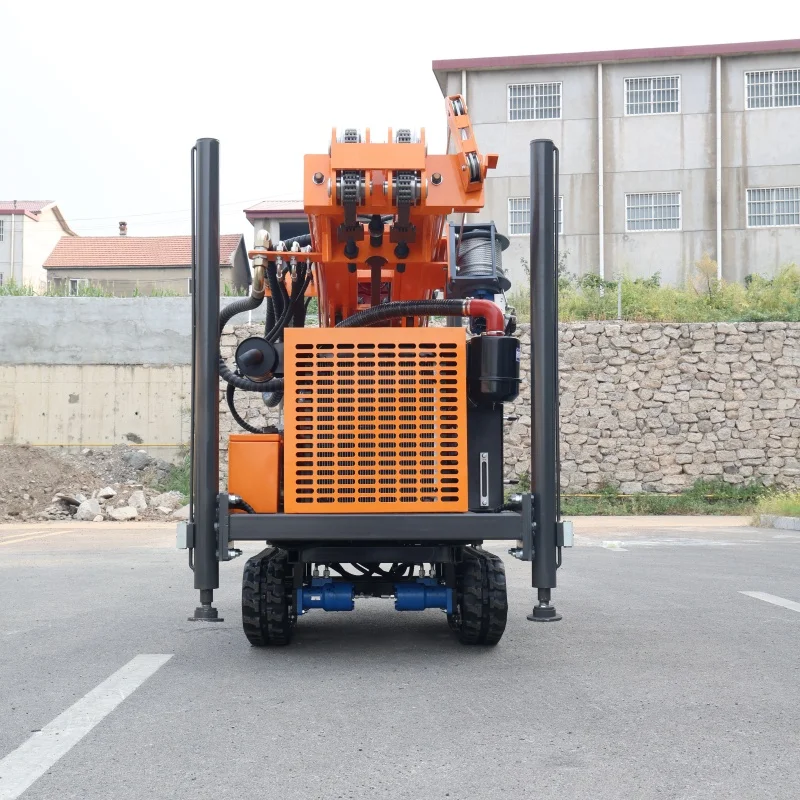 Customized Heavy Duty Wheeled Rotary Rig 200M Hydraulic Quick Setup Trusted Solid Deep Water Well Drilling Rig Machine
