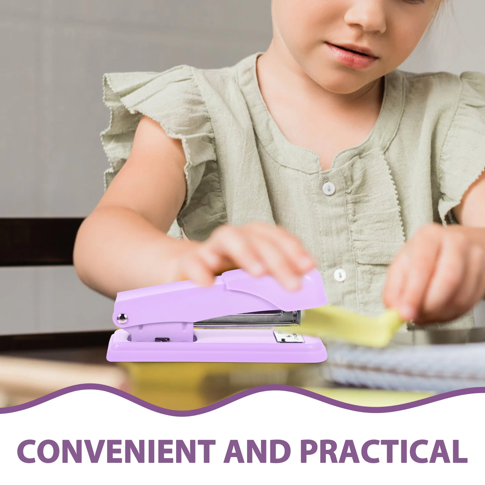 Stapler Office Desks Mini Notebooks Hand Held for Small Classroom Tape Tool Metal Child Kids