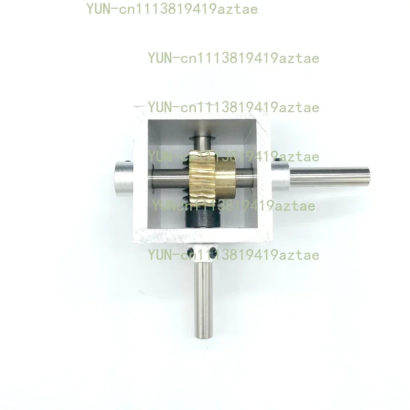 Worm Gear Reduction Gearbox 6/8MM Shaft 20T Gear 90 Degree Right Angle Corner Device Reduction Ratio 1:10 1:20