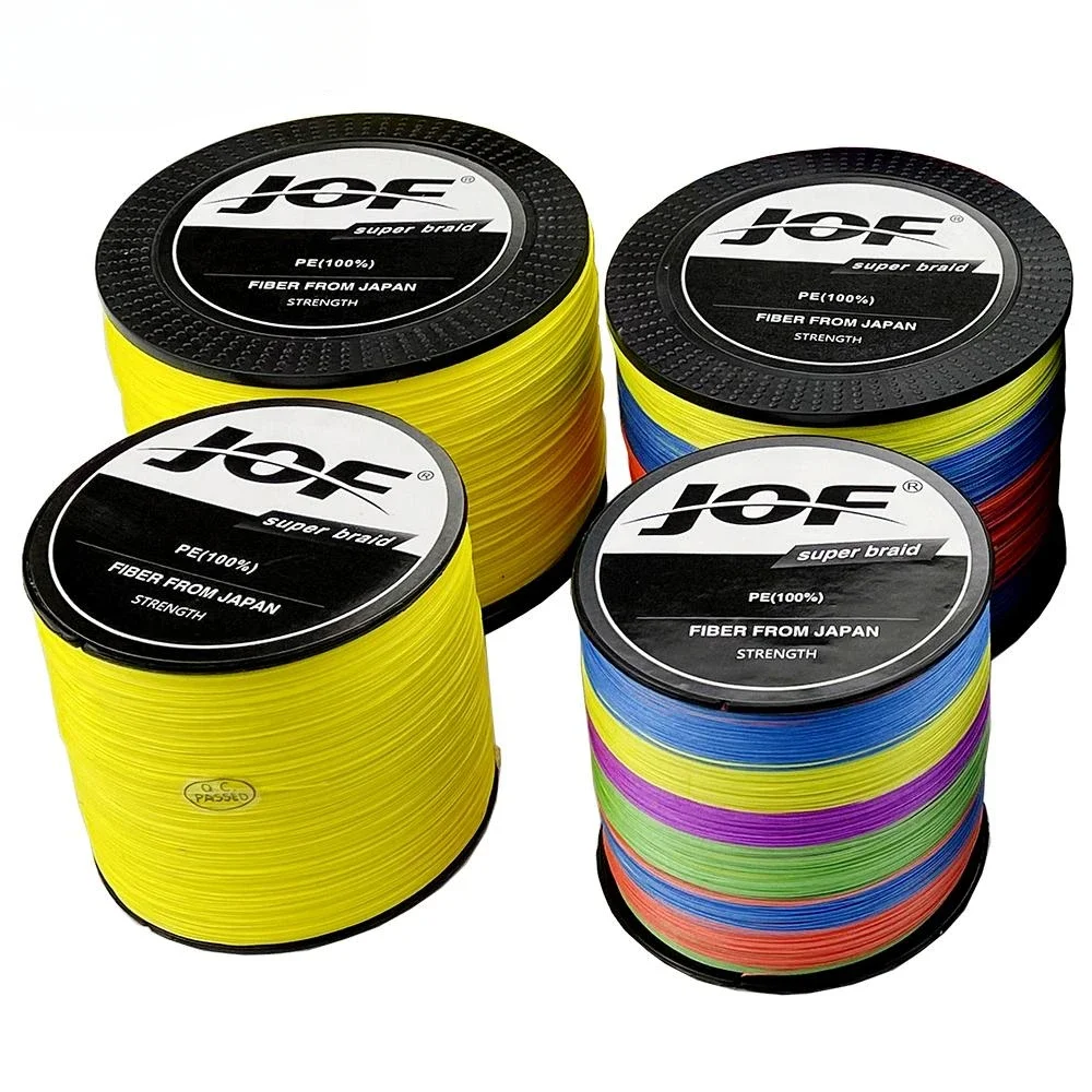 JOF 500M 1000M Super Smooth 16 Strands Wear-resistant Braided Wire 11.3-91kg Higher Sensitivity Carp Fly Fishing Line 0.16-0.8mm