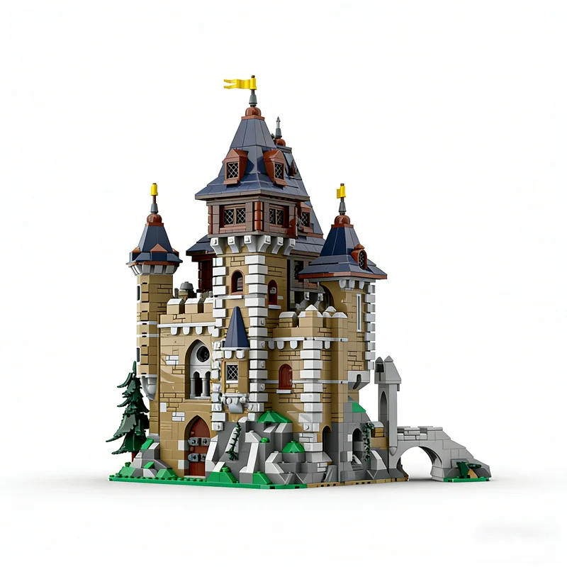 ตัวต่อ MOC ปราสาทอัศวินกริฟฟิน 3705 ชิ้น ของเล่นตัวต่อ ของขวัญคริสต์มาส ประกอบเอง DIY เสริมสร้างทักษะการเรียนรู้ ไอเดียสร้างสรรค์