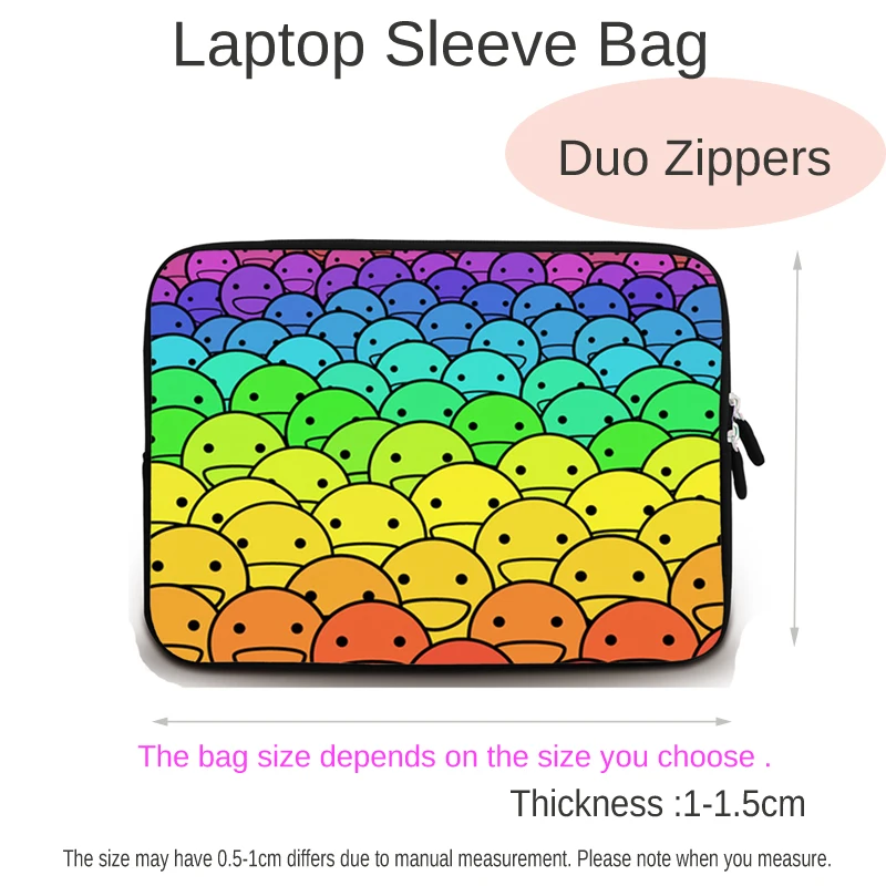 Chromebook Neoprene Cover Case Laptop 7/11/10/12/14/15/17/16 Notebook Bag For Macbook Air 13 Lenovo Legion Go 15.6\