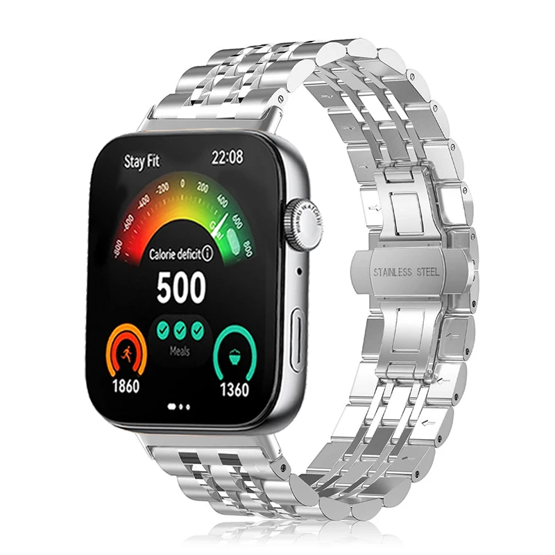 Correa de acero inoxidable para HUAWEI Watch FIT 4 /Fit 4 Pro /Fit 3 correas de reloj para Huawei Fit4 accesorios de pulsera de Metal