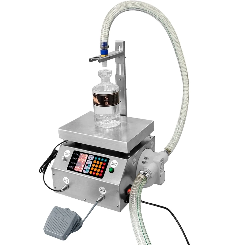 

Commercial Filling Weighing Machine Water Juice Oil Bottle Jar Filler Electric Beverage Soy Sauce Bottle Liquid Filling Machine