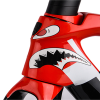 1PC Bike Frame Sticker Shark Sticker Waterproof Top Tube Sticker Bicycle Decals Decorative Frame Stickers MTB Road Bike Stickers