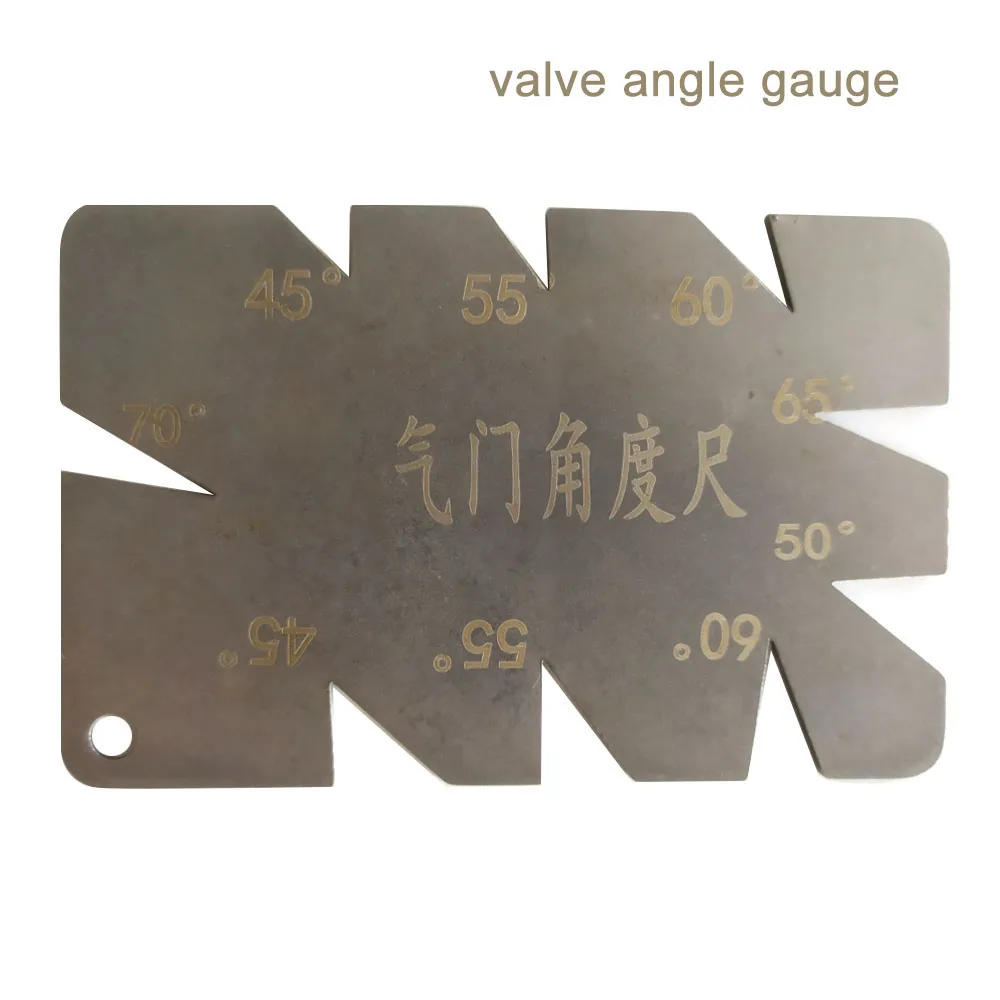 Stainless Steel Valve Angle Gauge Valve Measuring Degree Ruler Tool for Car Motorcycle Engine Valve Seat 45 55 60 65 70 Degree