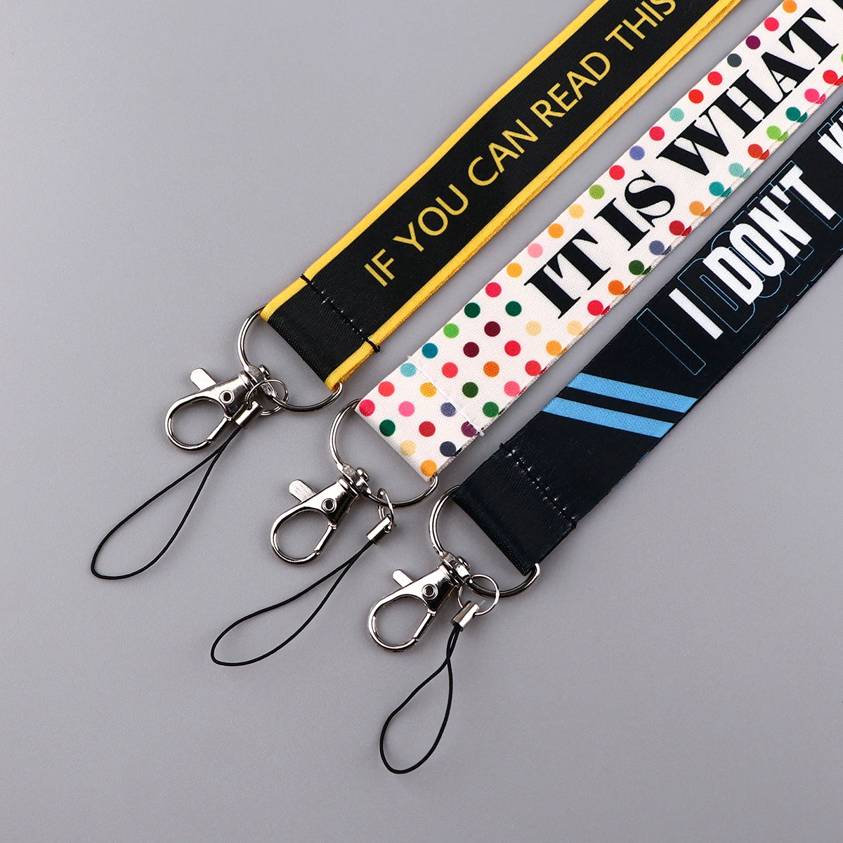 Funny Phrase Lanyards for Key Neck Strap For Card Badge Gym Keychain Worker Lanyard DIY Hanging Rope Phone Accessories