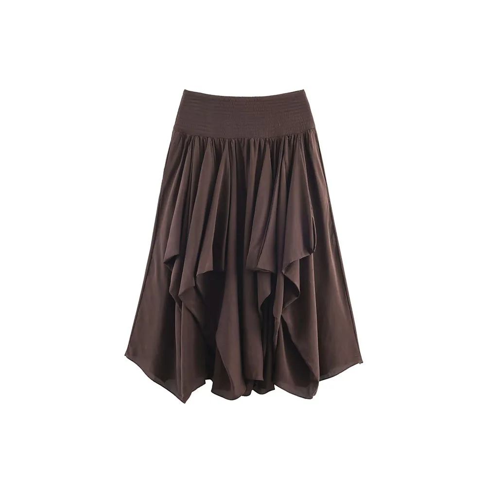 

Autumn New Women's Fashion Versatile 3D Midi Half length Skirt