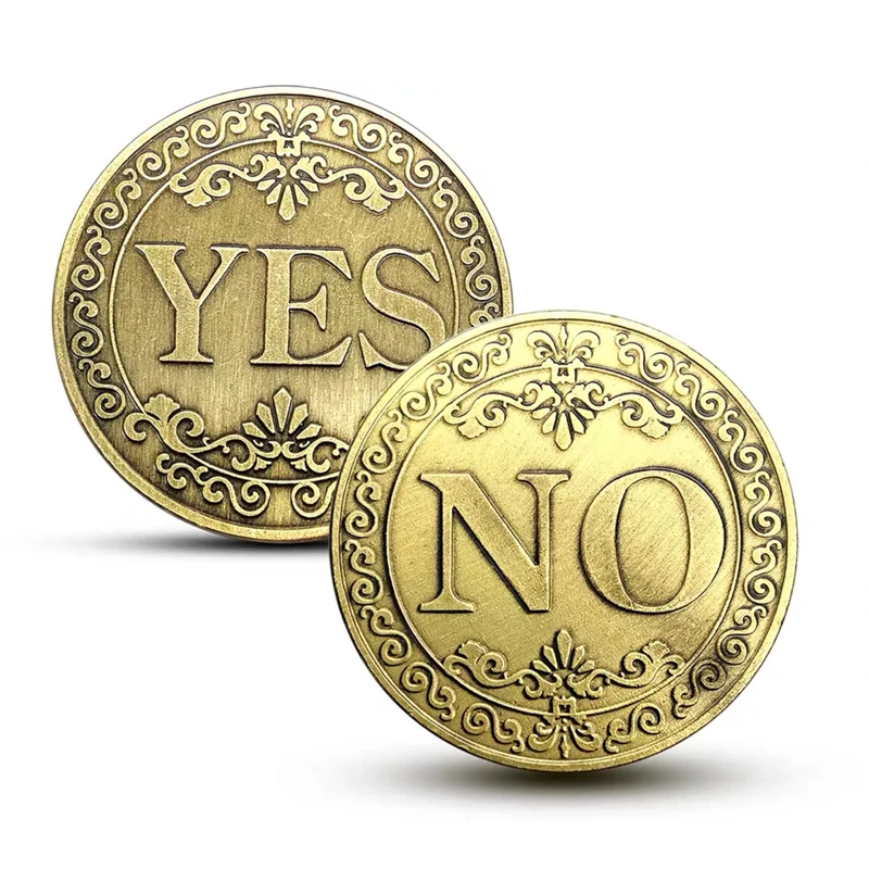 

5PCS Yes No Decision Coin Lucky Guess Party Games Kids Adults Fidget Toys For ADHD And Anxiety Juegos Antiestres Y Ansiedad