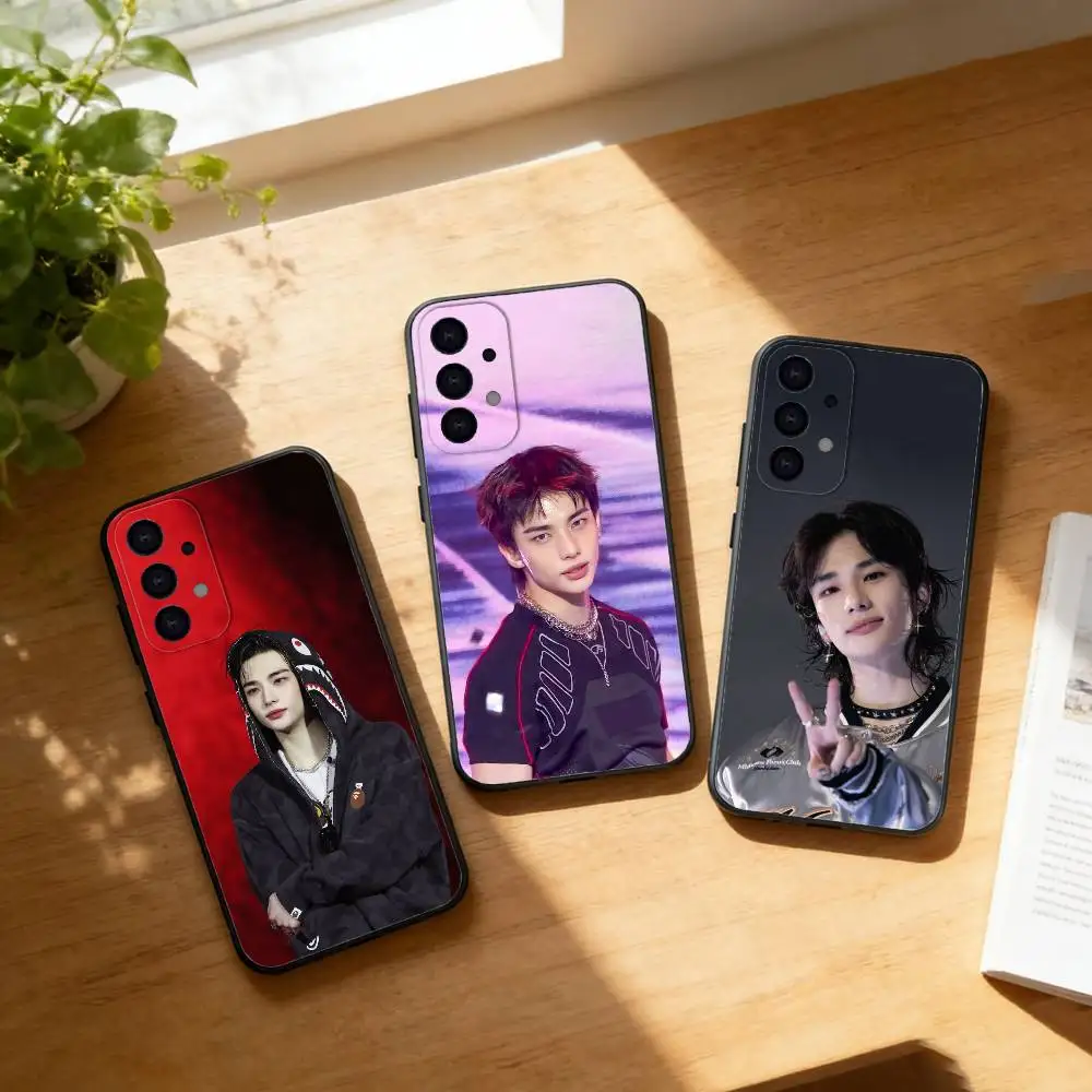 

Korea Singer H-Hyunjins phone Case For Samsung S25,24,21,22,23,30,Ultra,20,Plus,Fe,Lite,Note Soft Black Cover
