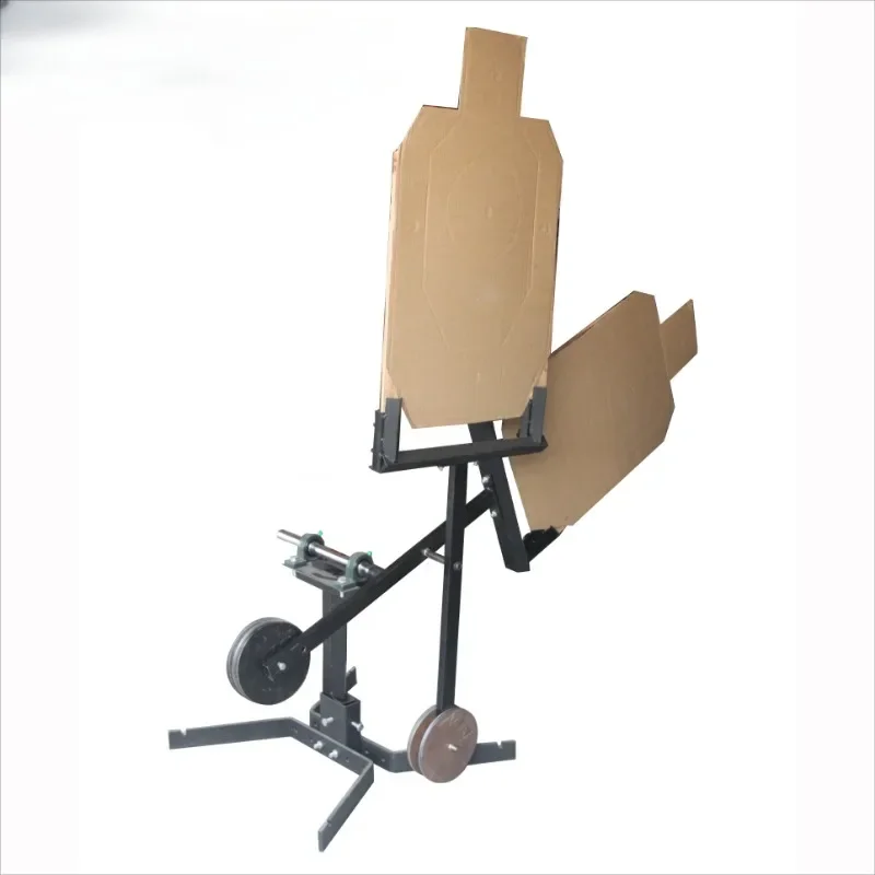 Swing paper shooting targets system metal stand for shooting gallery competition