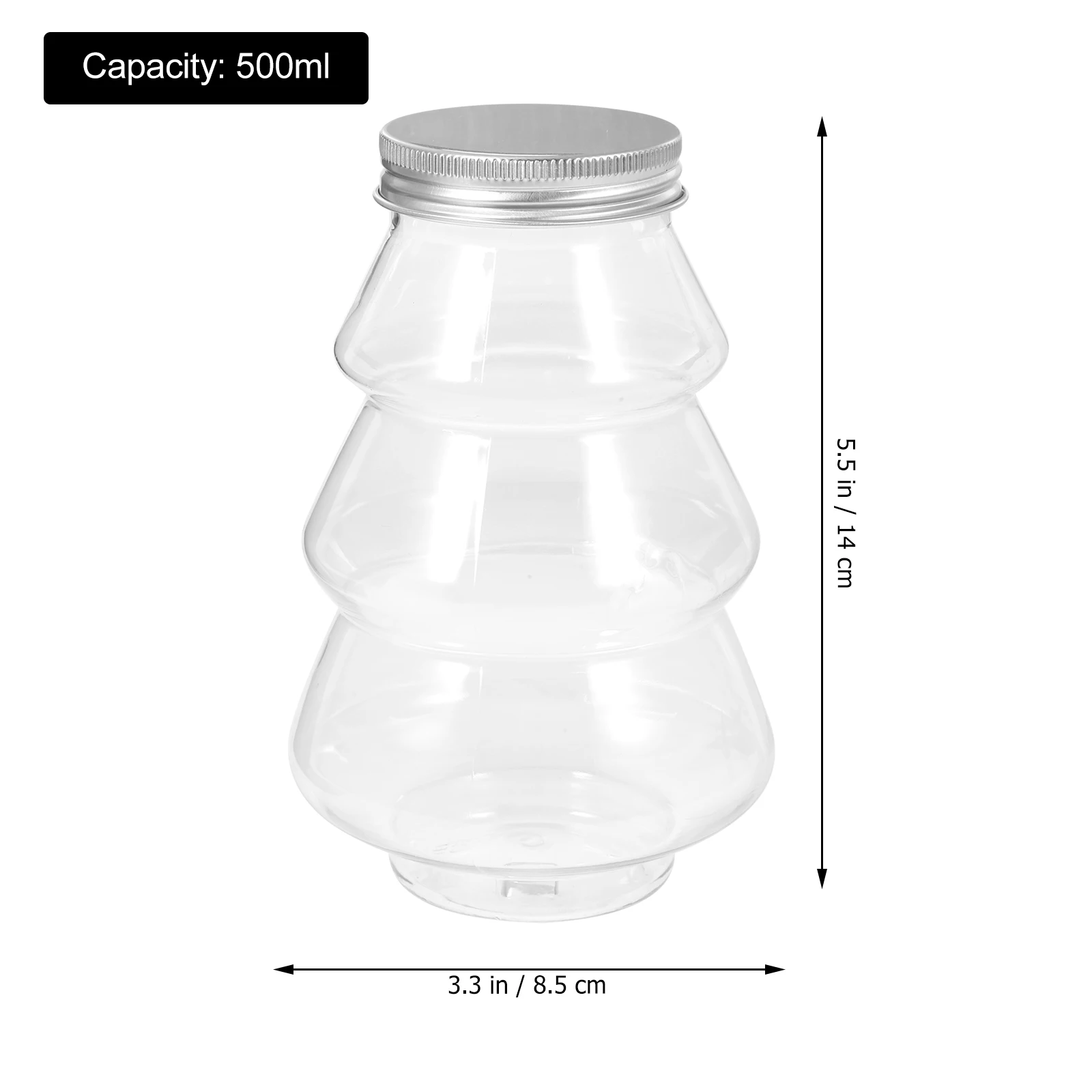 

10 Pcs Sealed Bottle Christmas Containers Plastic Shape Bottles Small Shaped Empty The Pet Travel Plaatic Drink