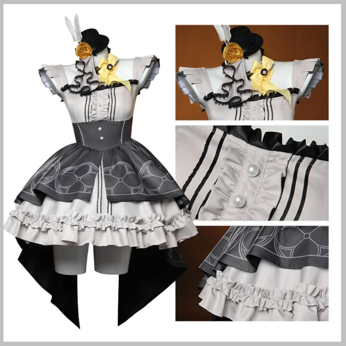 Gioco Blu Archivio Iochi Marī Costume Cosplay Parrucca Abito da principessa Lolita Gonna Donna Carino Carnevale di Halloween Festa di Natale