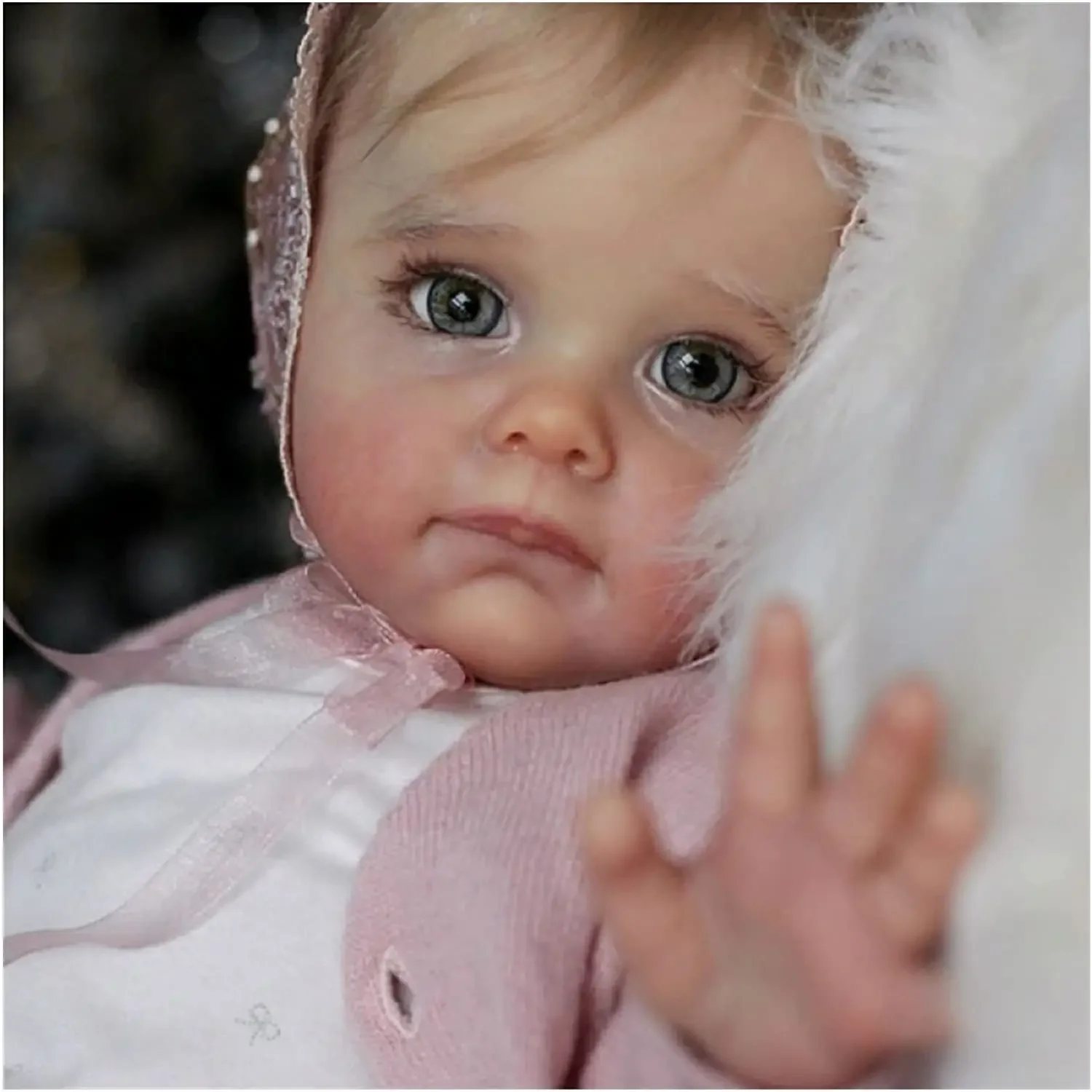 22 Inch Unpainted Reborn Doll kit Lifelike Newborn Maggie Vinyl Unfinished Doll Parts DIY Blank Doll Kit