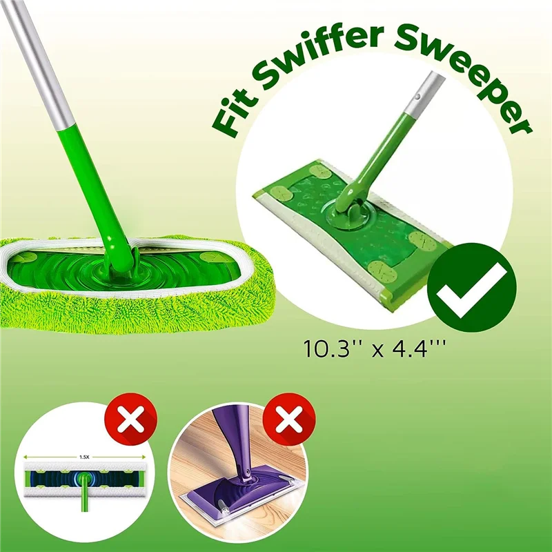 GUT-Geeignet für Swiffer Flache Mopp Tuch Saugfähigen Schwamm Ersatzteile Zubehör Tuch Abdeckung Haushalt Trockenen Und Nassen rotierenden Mopp 8