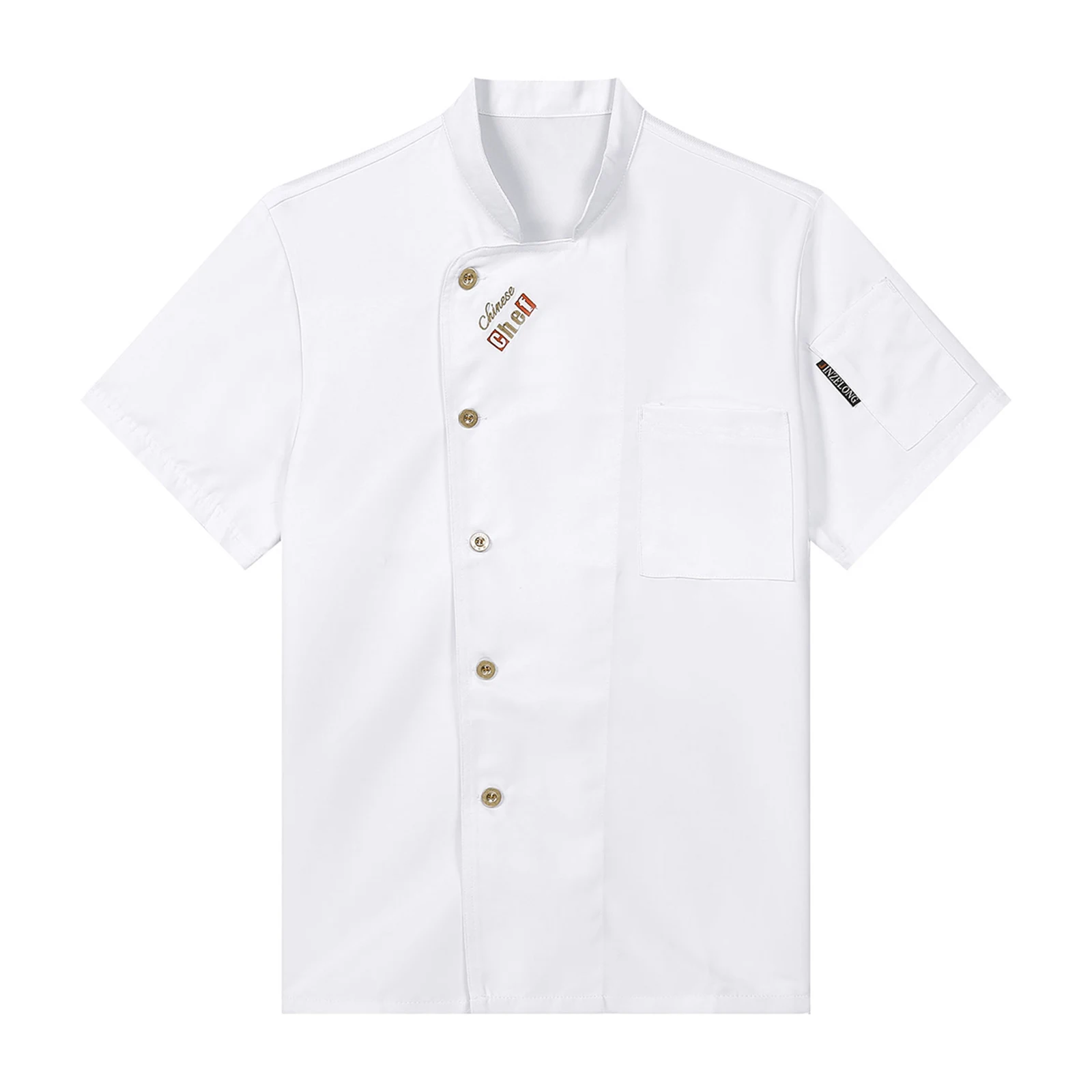 Chef-Kok Jas Heren Dames Chef-Shirt Restaurant Keukenuniform Hotel Keuken Kookkleding Catering Chef Kok Werk Tops