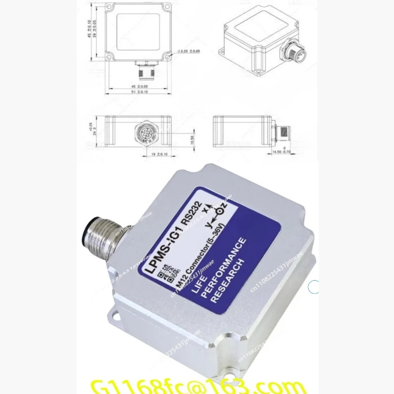 High Precision 9-axis Attitude Sensor Gyroscope IMU Inertial Measurement Module LPMS-IG1 RS232