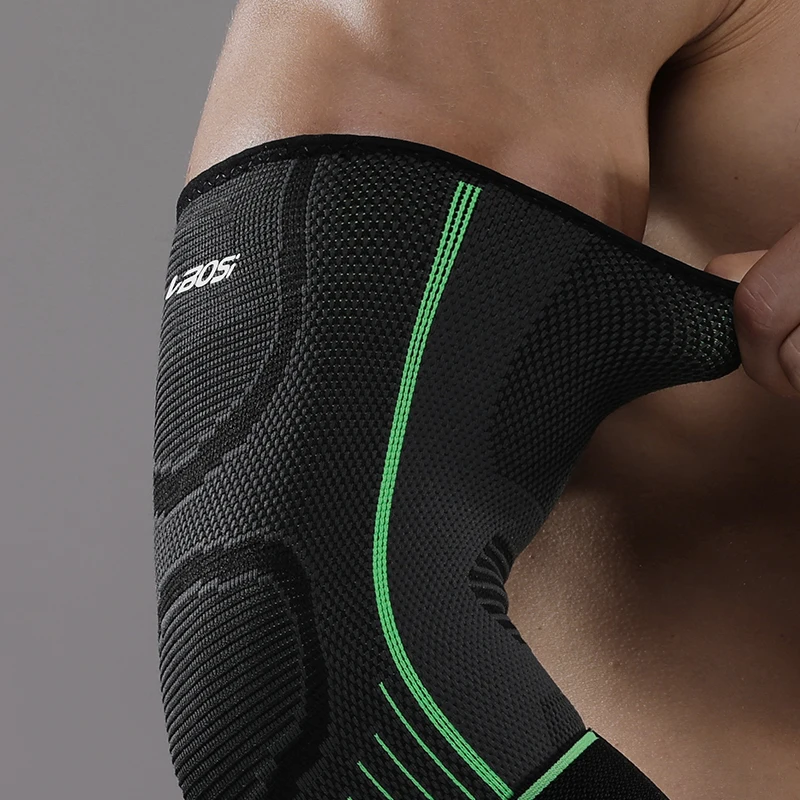 1 PC 체육관 탄성 팔꿈치 버팀대 골퍼의 팔꿈치 스트랩 압축 슬리브