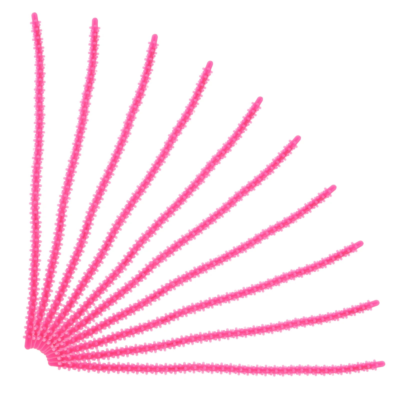 

10 Pcs Gel Spiral Hair Perm Rod Curlers 0 6cm Rose Pink Spiral Perm Rods for Short Long Hair Women Rollers Salon Family Use