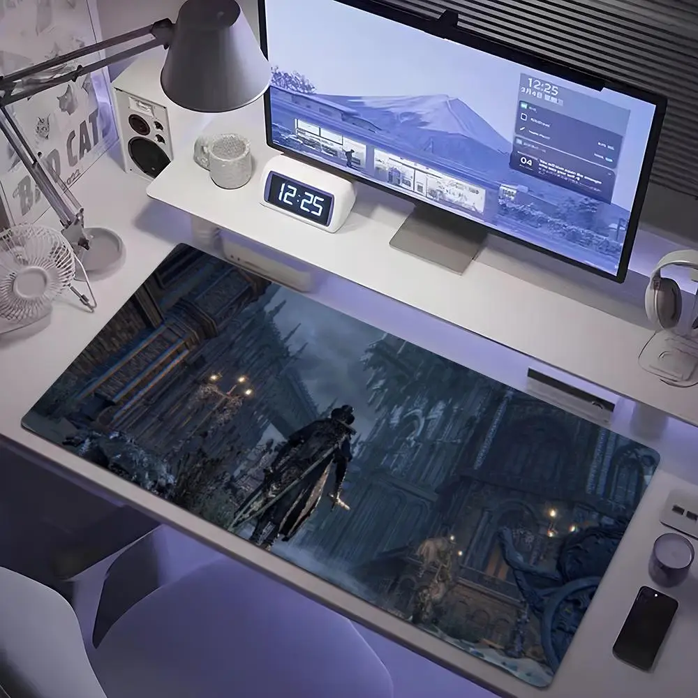 

Bloodborne Large Mouse Pad Tablet mouse Pad Laptop xl desktop mouse pad, cute HD Rainbow Gaming keyboard pad, csgo Player, 90x40