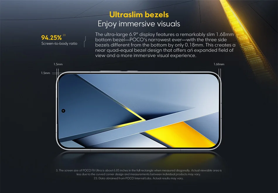 POCO F8 Ultra Global Version Snapdragon 8 Elite Gen 5 NFC 50MP camera 6.9" 120Hz display 6500mAh battery Smartphone