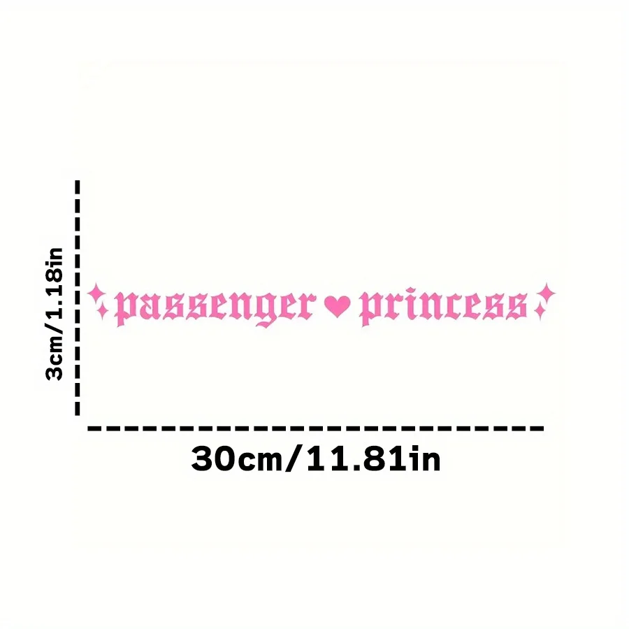 1 piece star passenger princess car step sticker - universal - door anti-scratch strip - trunk protection sticker - decoration