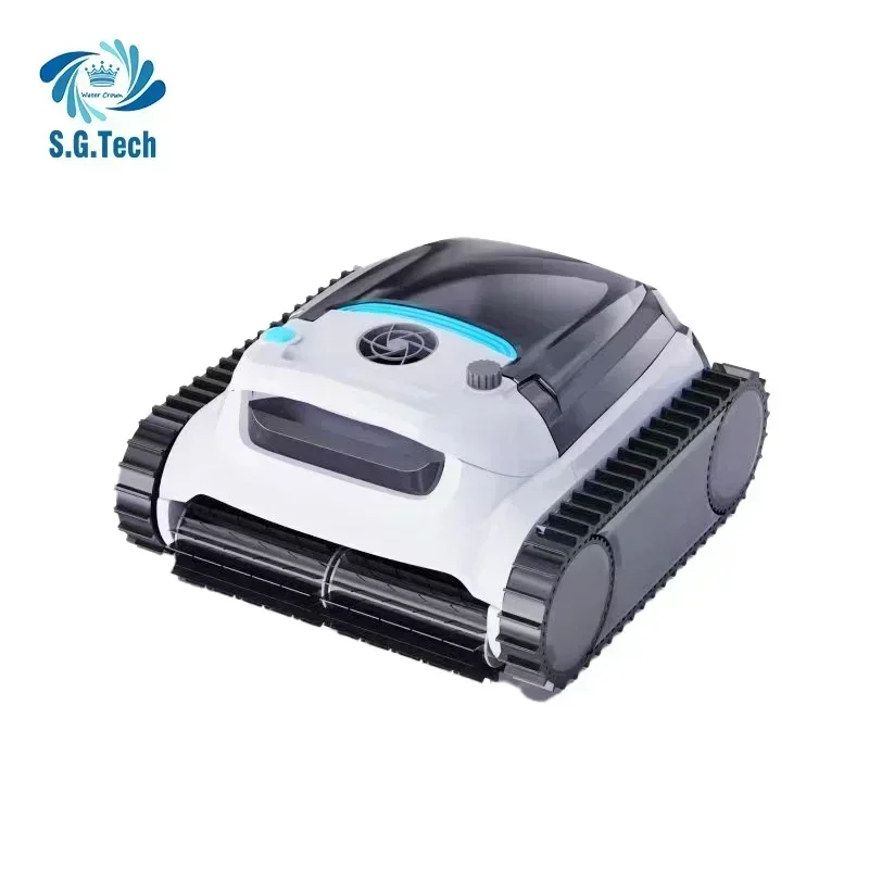Water Crown Automatic Wireless Robotic Pool Vacuum Cleaner above and In-Ground Pool Cleaning Robot for Swimm