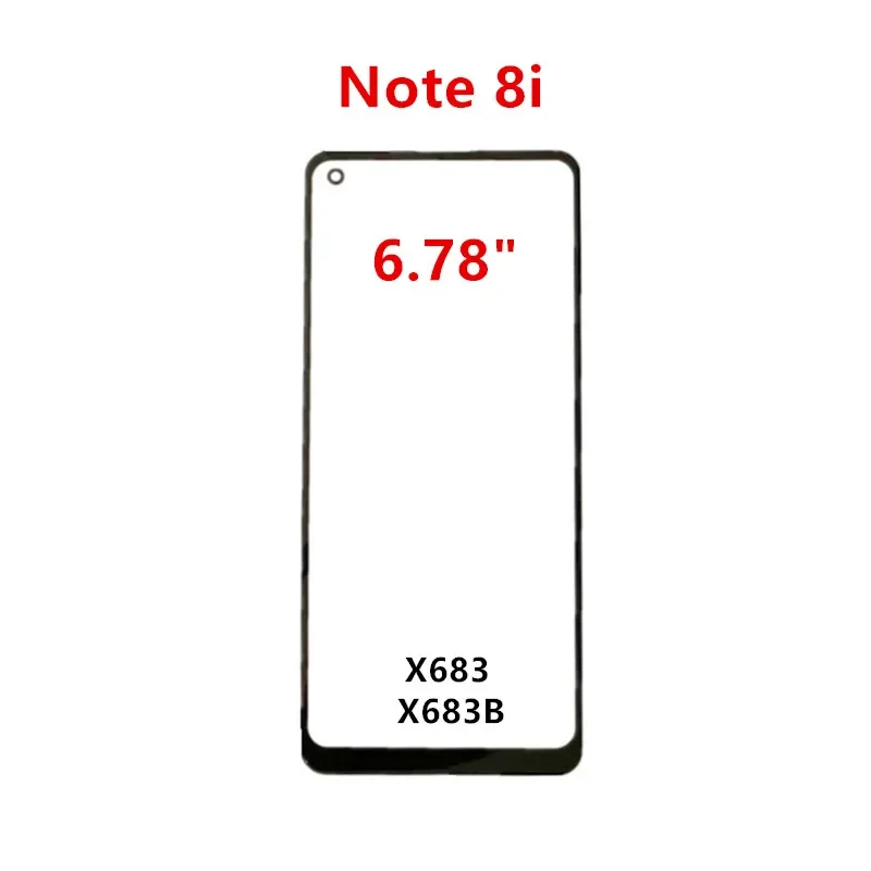 3PCS Front Screen For Infinix Note 8 8I 7 Lite X683 X656 X690 X692 Touch Panel LCD Display Out Glass Replace Repair Part   OCA