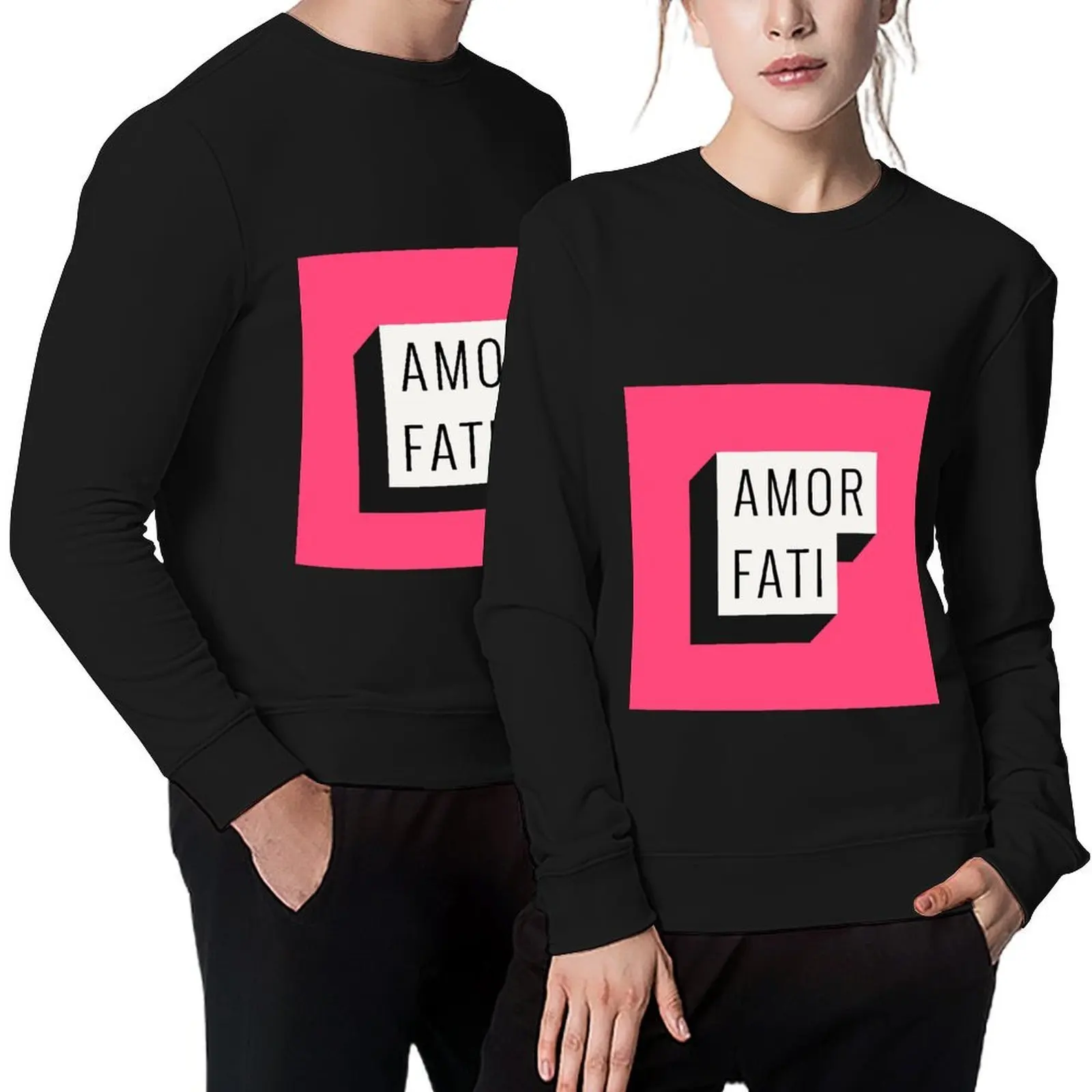 

Amor Fati Pullover mens clothing korean style clothes blouse men's clothes new sweatshirt