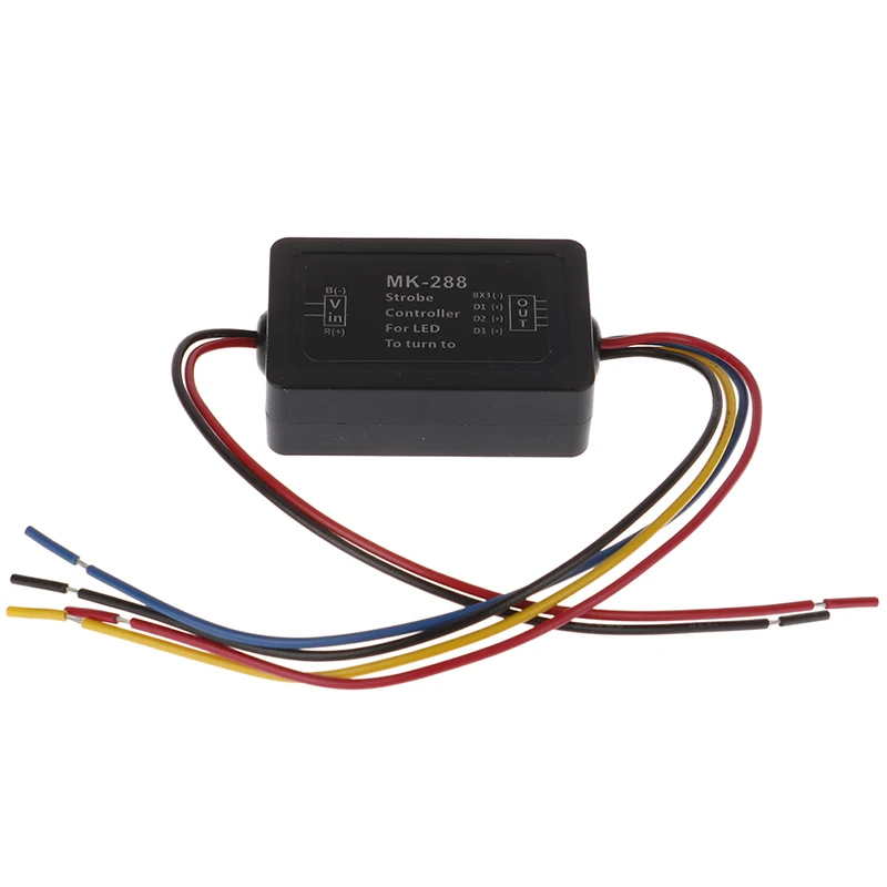 1PC 12V Car Turn Signal Light MK-288 3-Step Sequential Dynamic Chase Flash Module Box Flash Strobe Controller