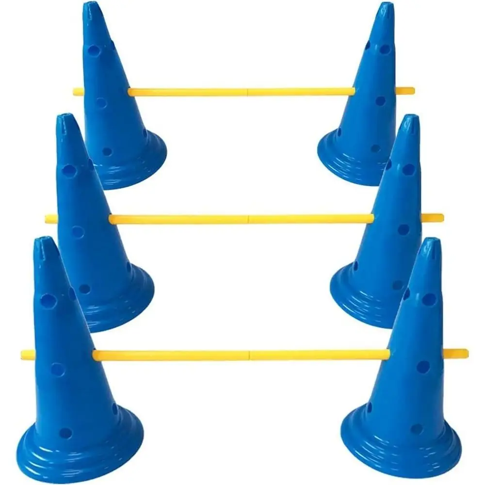 

Adjustable Dog Agility Set - Cone & Pole for Various Dog Sizes
