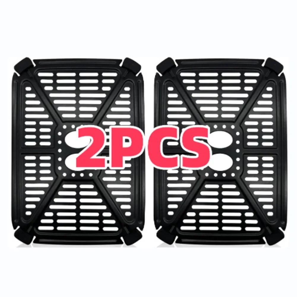 Stainless steel air fryer double pot accessories support plate and oil separator designed for optimal airflow and easy cleaning