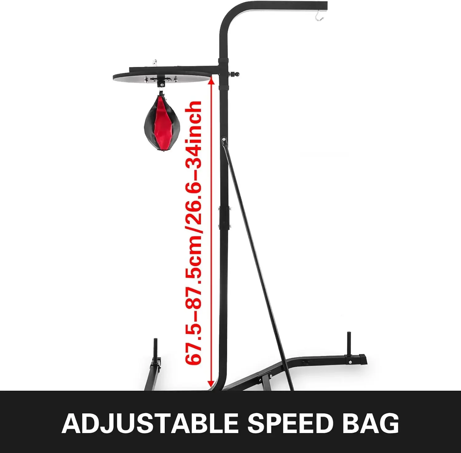 Boxing Heavy Bag Stand,Heavy Duty Boxing Punching Bag Stand Steel Sandbag Rack Freestanding Up to 132 lbs for Home Fitness Stabl