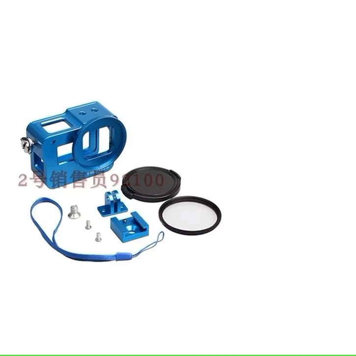 Funda de aluminio para Hero 5, 6, 7, carcasa protectora de aleación, marco de Metal, filtro UV, accesorios para cámara GoPro Hero 7