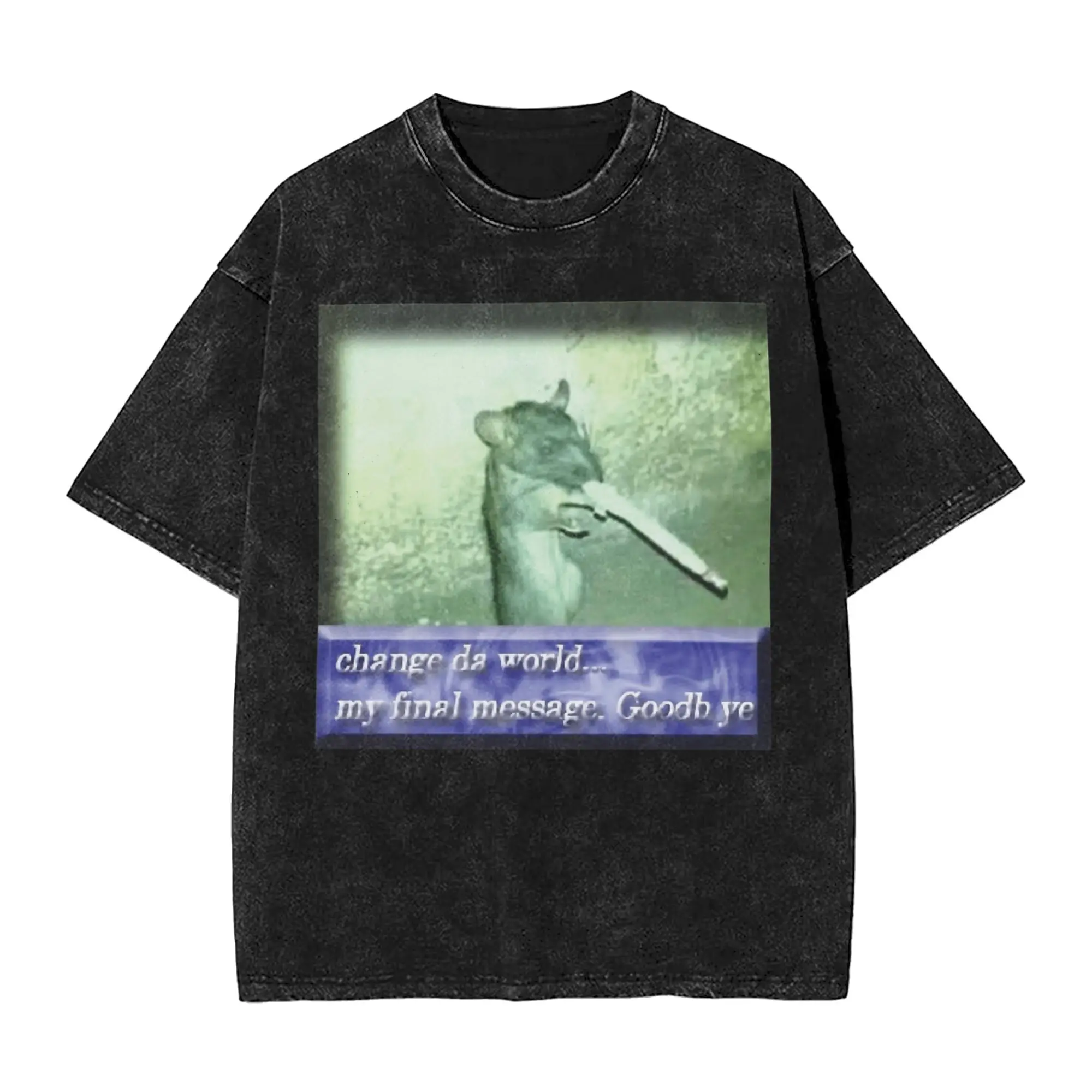 

Change Da World My Final Message Goodb Ye T Shirt Harajuku Short Sleeve Y2K Retro Tops Beach Cotton Crew Neck Plus Size
