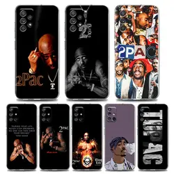 2PAC Tupac Shakur Gangsta Rapper Clear Case For Samsung Galaxy A55 A35 A06 A52 5G A53 A72 A53 A51 A33 A32 41 A22 A23 Phone Cover