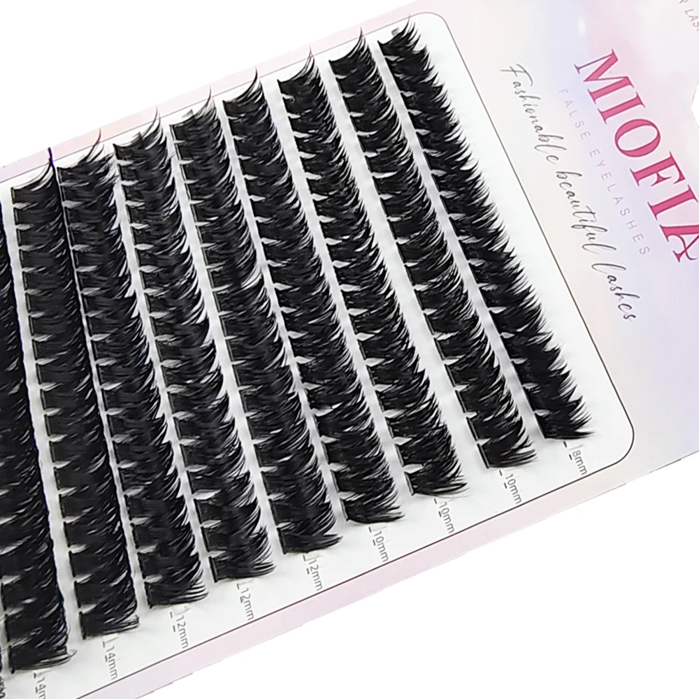 60/80D Mink Eyelashes 160/200 bundles Natural Cluster Eyelash Extension Russian individual Lashes bunches DIY Makeup Tools