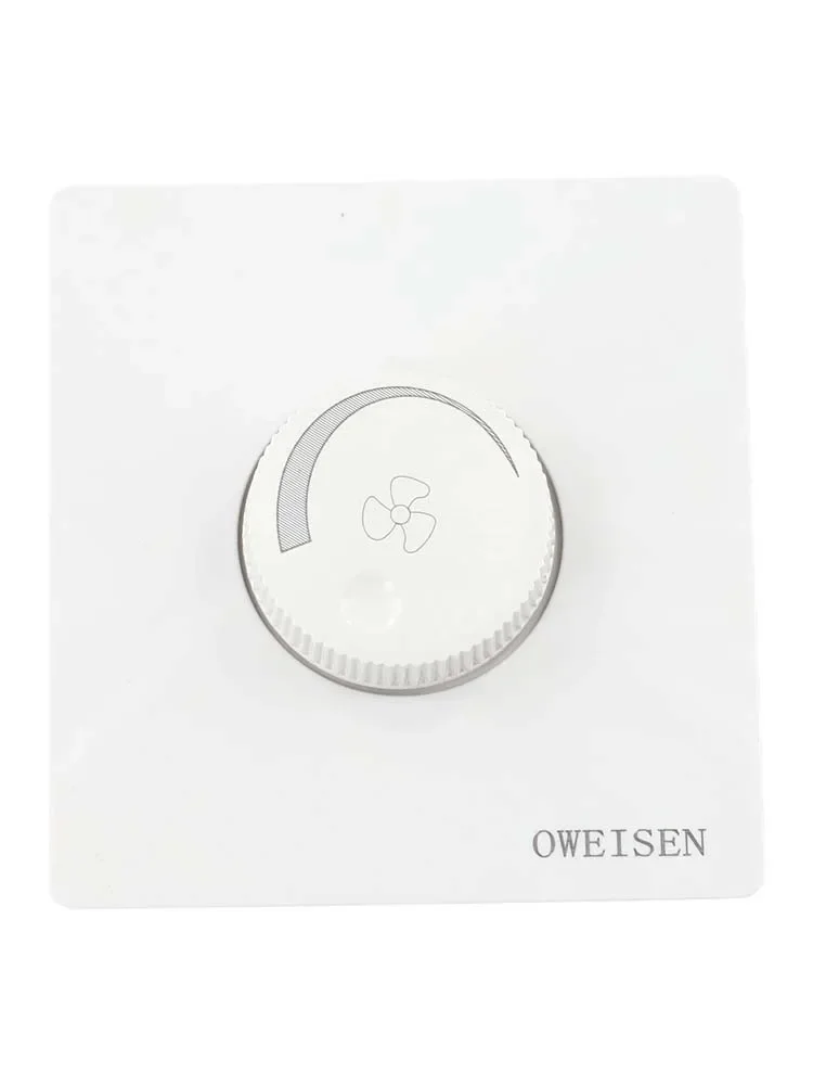 AC 220V Adjustable Dimmer Switch with Lighting Brightness and Ceiling Fan Speed Control for Home Wall Installation