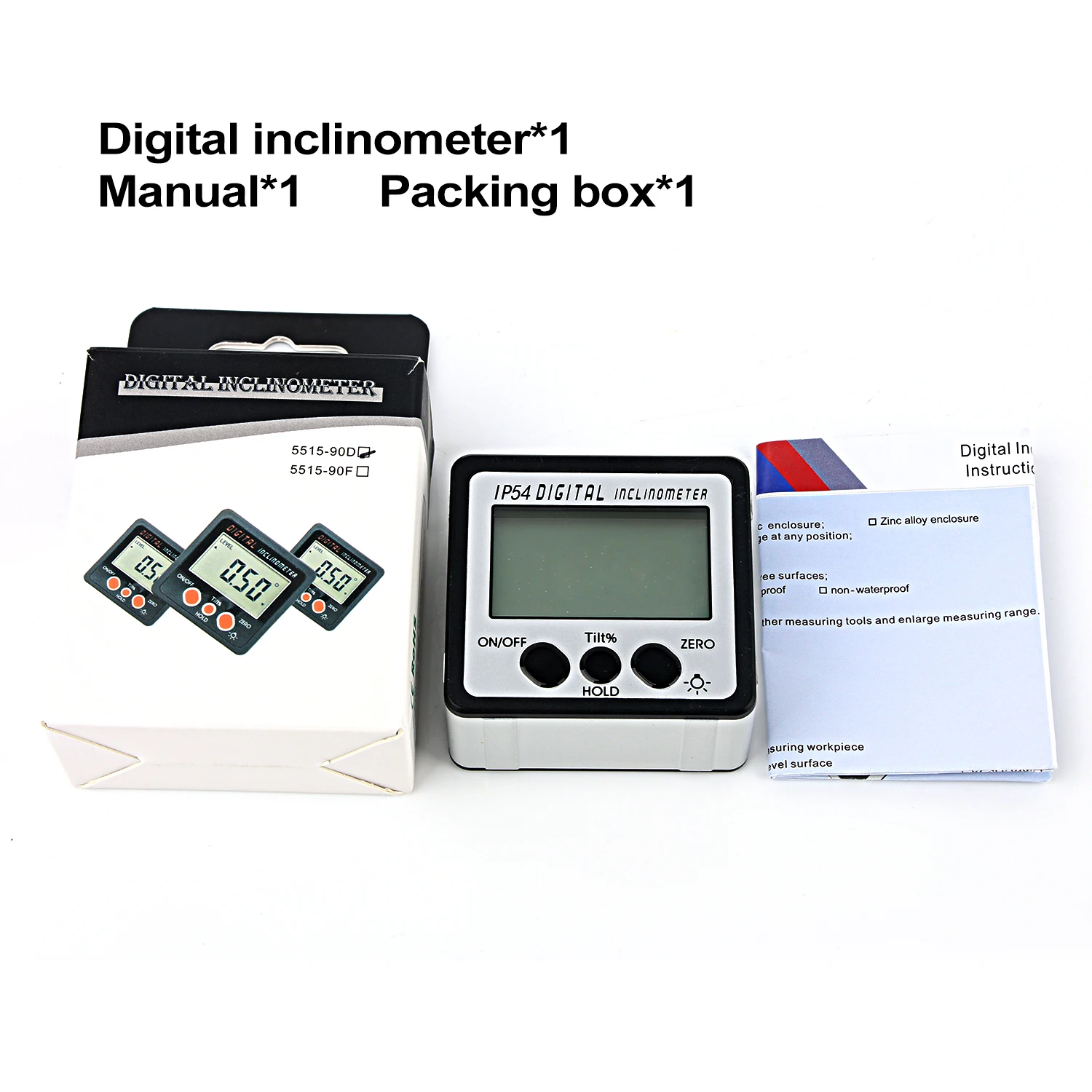 DZYTEK Digital Angle Finder เครื่องวัดมุม Mini Handheld วัดมุมวัดงานไม้เครื่องมือ Cube Inclinometer