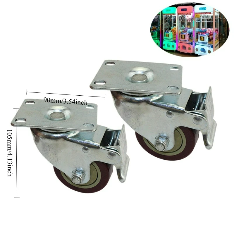 65-75-luxury-claw-machine-caster-wheels-25inch-3inch-with-brake-for-arcade-game-coin-operated-games
