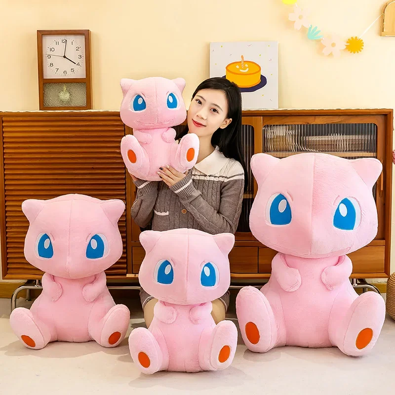 35/45CM New Pokemon Mew Plush Cute Huge Toys Pink Mew Anime Doll Cute Stuffed Plushie Gift For Children Birthday Kids